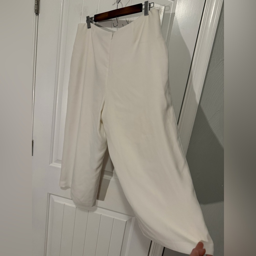 Vince Camuto cropped wide leg pants, white, size 10 - Picture 8 of 10